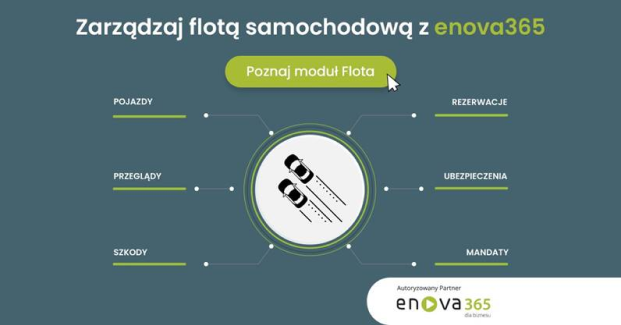 zarządzanie flotą samochodową z systemem enova365